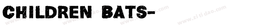 Children Bats字体转换